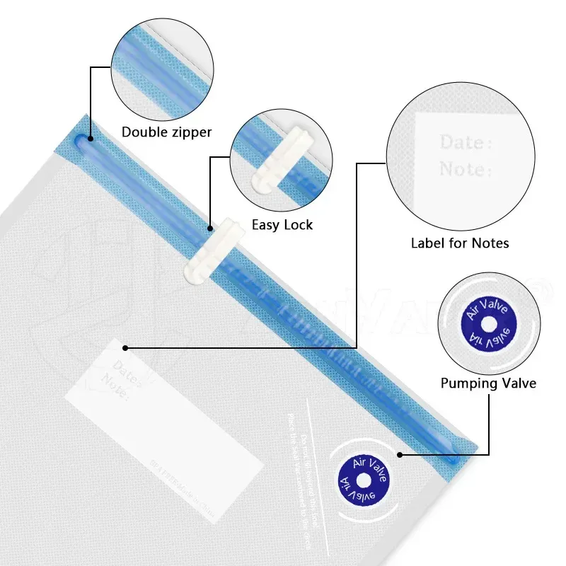Sac de rangement sous vide pour filament d'imprimante 3D (PLA, ABS, PETG), étanche à l'humidité 4