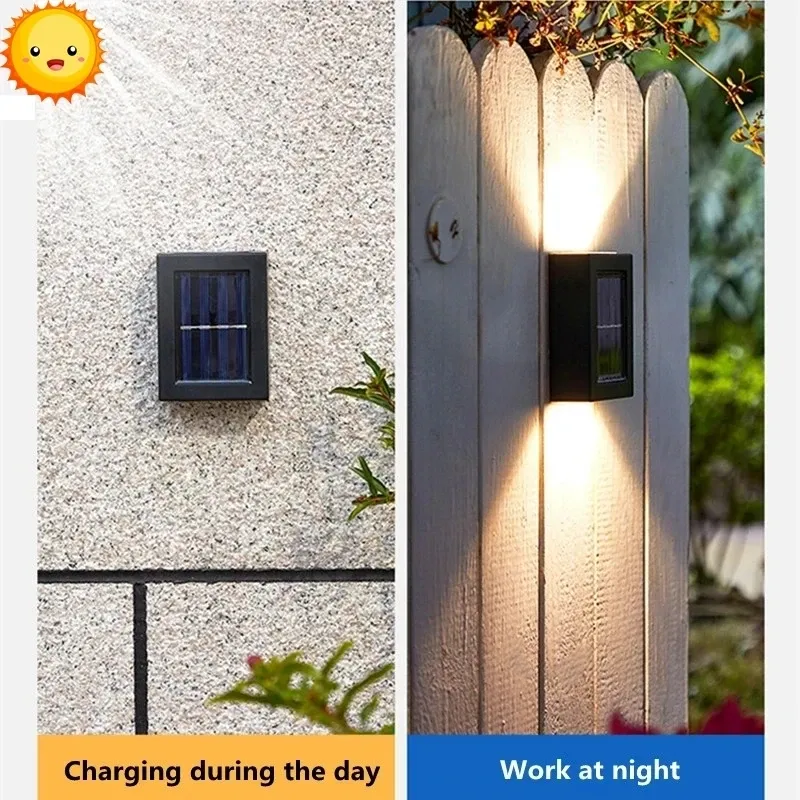 Applique murale solaire LED à détecteur de mouvement, étanche, pour extérieur et jardin 3