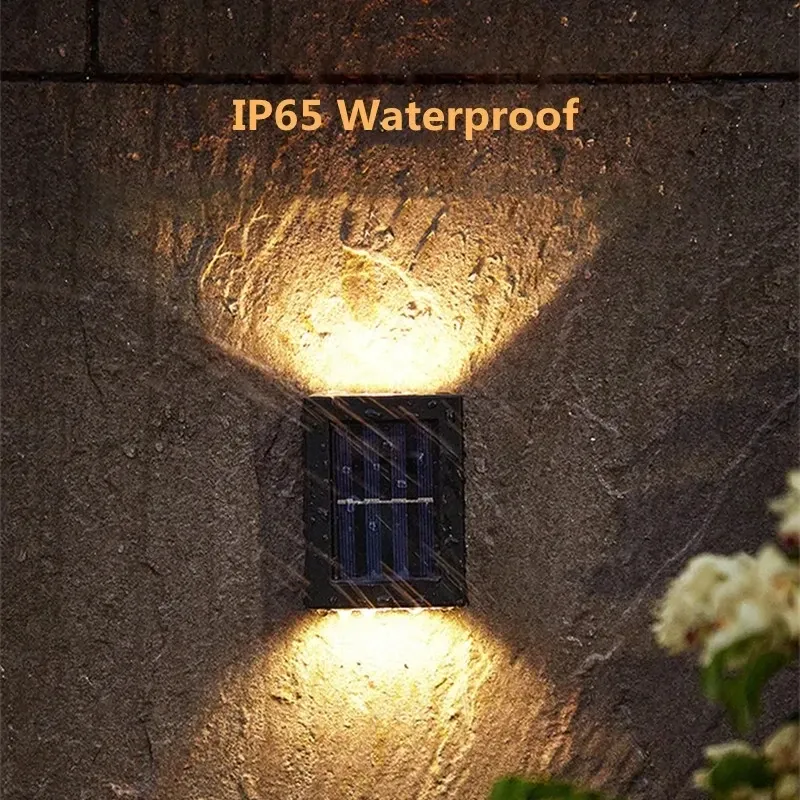 Applique murale solaire LED à détecteur de mouvement, étanche, pour extérieur et jardin 2