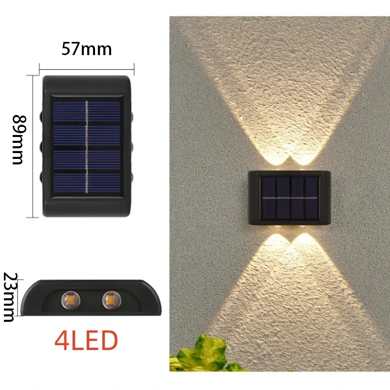 Applique murale solaire LED à détecteur de mouvement, étanche, pour extérieur et jardin 10
