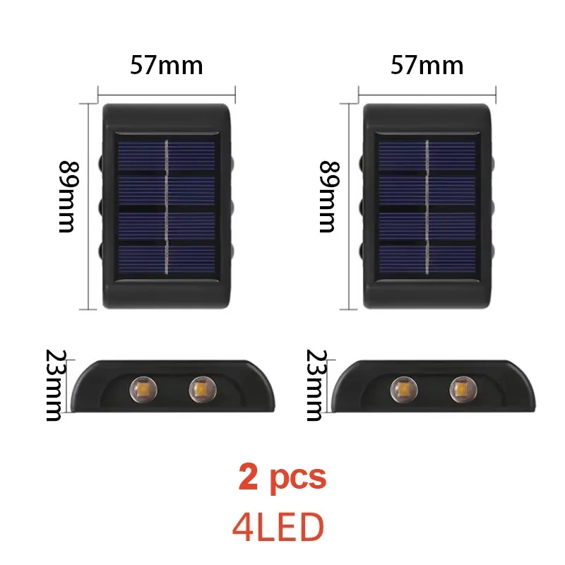 Applique murale solaire LED à détecteur de mouvement, étanche, pour extérieur et jardin 9