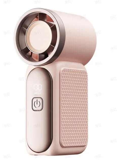 Mini ventilateur portatif avec 100 vitesses de vent, batterie 1200 mAh et port Type-C, ventilateur de refroidissement turbo pour voyage 5