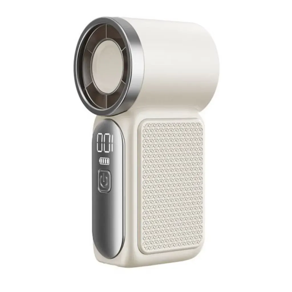 Mini ventilateur portatif avec 100 vitesses de vent, batterie 1200 mAh et port Type-C, ventilateur de refroidissement turbo pour voyage 6