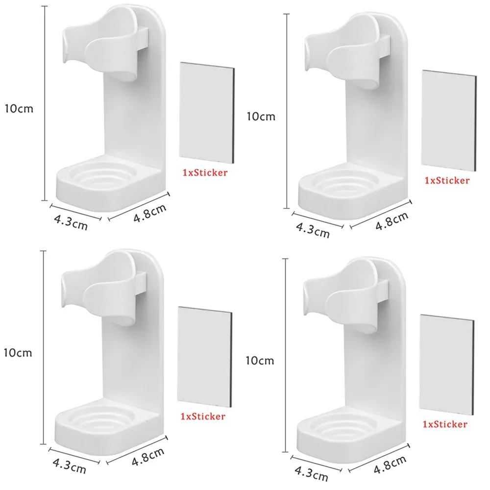 Porte-brosse à dents électrique mural sans perçage pour salle de bain 9