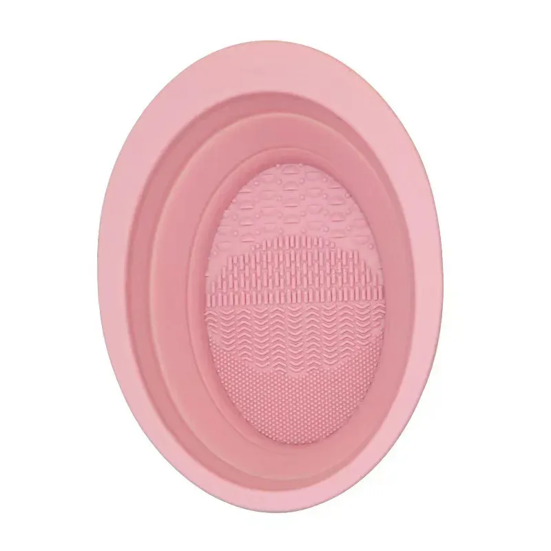 Nettoyeur de pinceaux de maquillage pliable en silicone souple 9