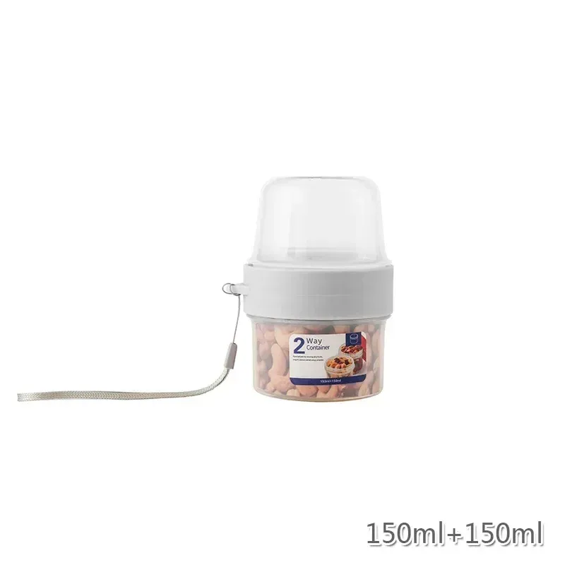 Ensemble de boîtes à déjeuner Bento avec bol pour petit-déjeuner, avoine, céréales et yaourt, comprenant contenant à salade, tasse à sauce avec couvercle, fourchette et joint d'étanchéité 3
