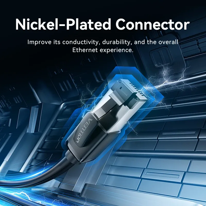 Câble Ethernet Vention CAT8 40 Gbps 2000 MHz RJ45 5