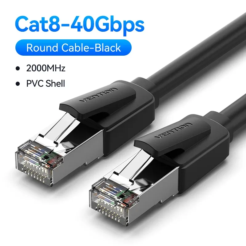 Câble Ethernet Vention CAT8 40 Gbps 2000 MHz RJ45 8