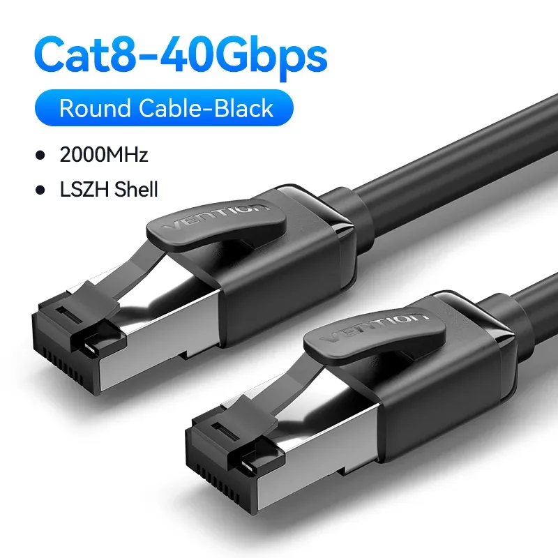 Câble Ethernet Vention CAT8 40 Gbps 2000 MHz RJ45 7