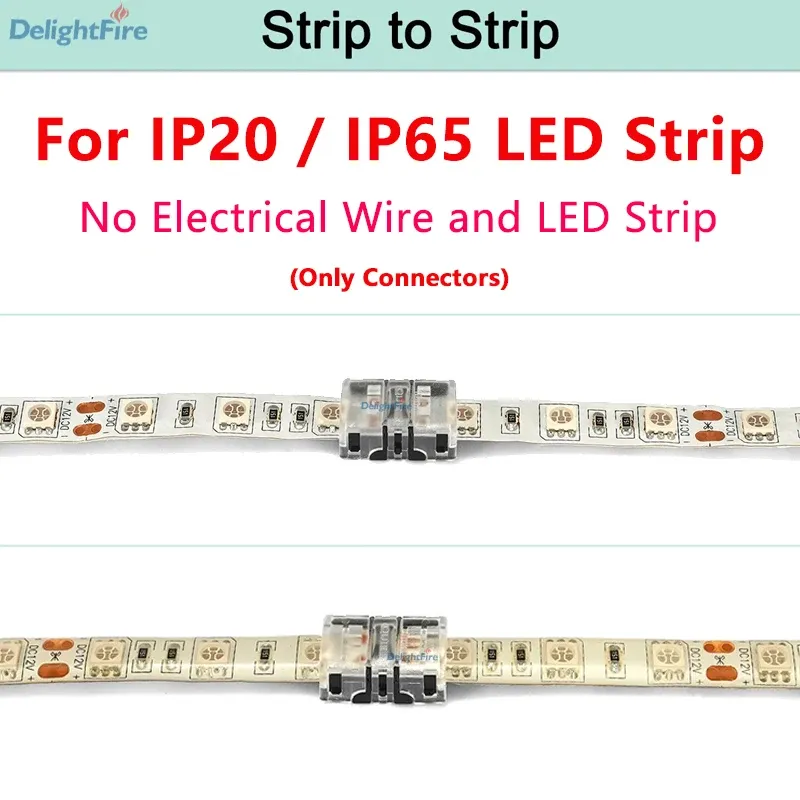 Connecteur LED sans soudure 2 à 6 broches pour bande LED RGB, RGBW, SMD 5050 et WS2812B 7
