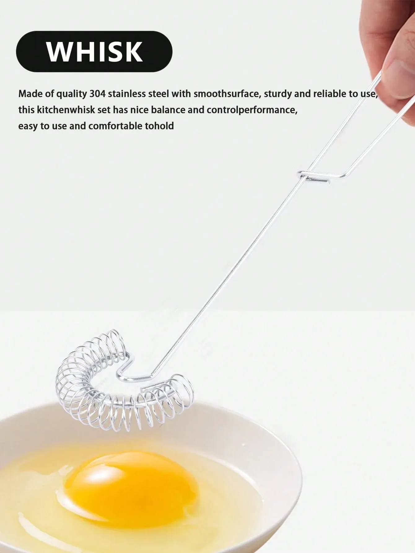 Fouet en spirale utilisé pour battre une préparation