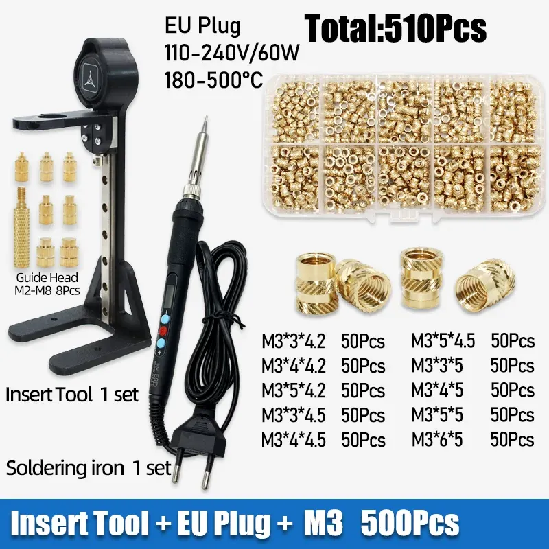 Outil de pose d'inserts thermofusibles, accessoires
