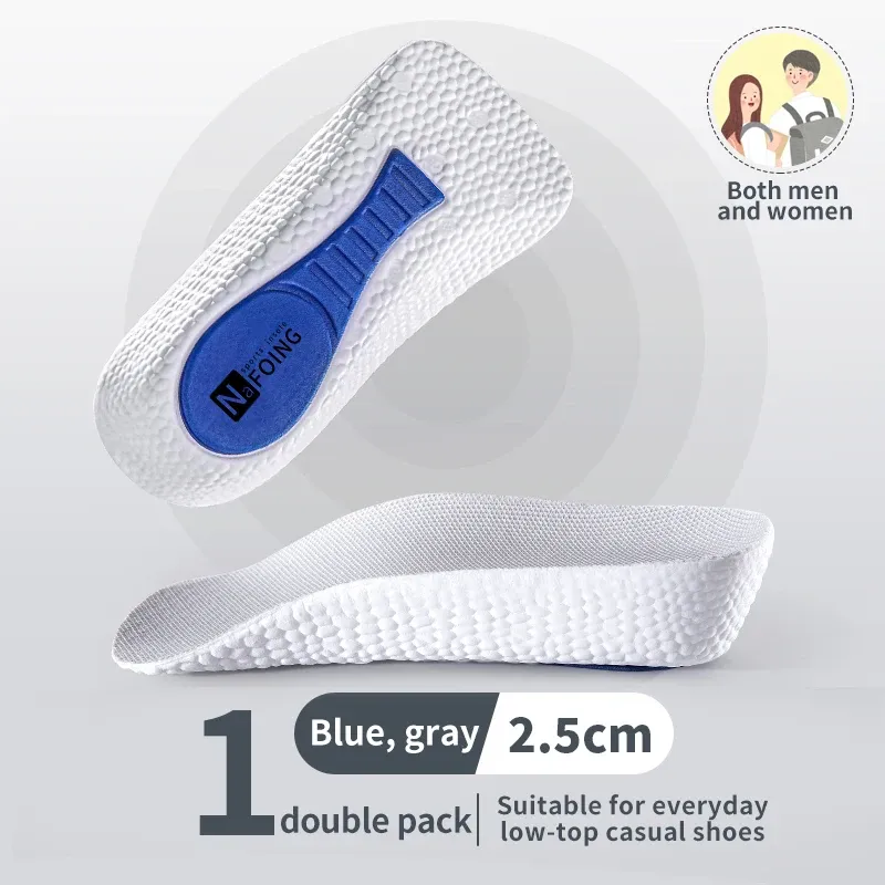 Semelles intérieures en mousse à mémoire de forme pour hommes et femmes, à soutien de la voûte plantaire pour pieds plats, baskets Orth4WD, avec soutien du talon et correction de la hauteur 8