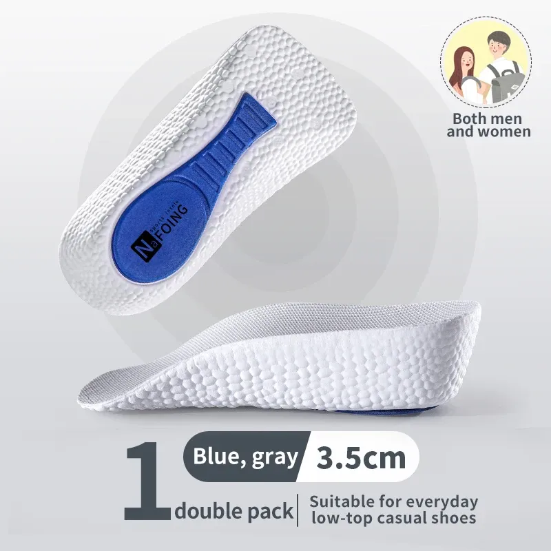 Semelles intérieures en mousse à mémoire de forme pour hommes et femmes, à soutien de la voûte plantaire pour pieds plats, baskets Orth4WD, avec soutien du talon et correction de la hauteur 12
