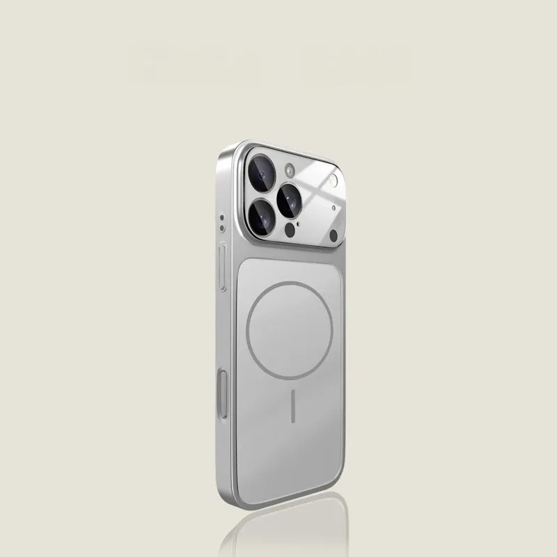 Coque en acrylique mat premium pour iPhone avec compatibilité MagSafe