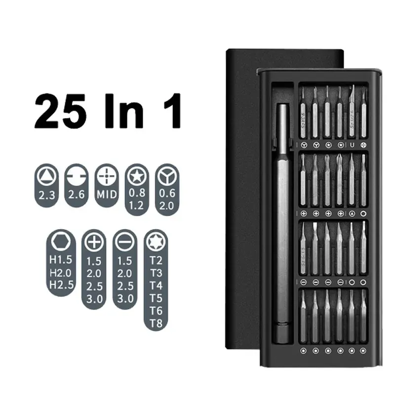 Kit de tournevis de précision magnétiques pour ordinateur portable et iPhone, embouts Torx et trois ailes 6
