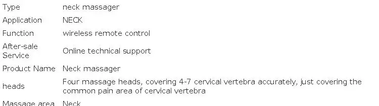 Masseur cervical en forme de U