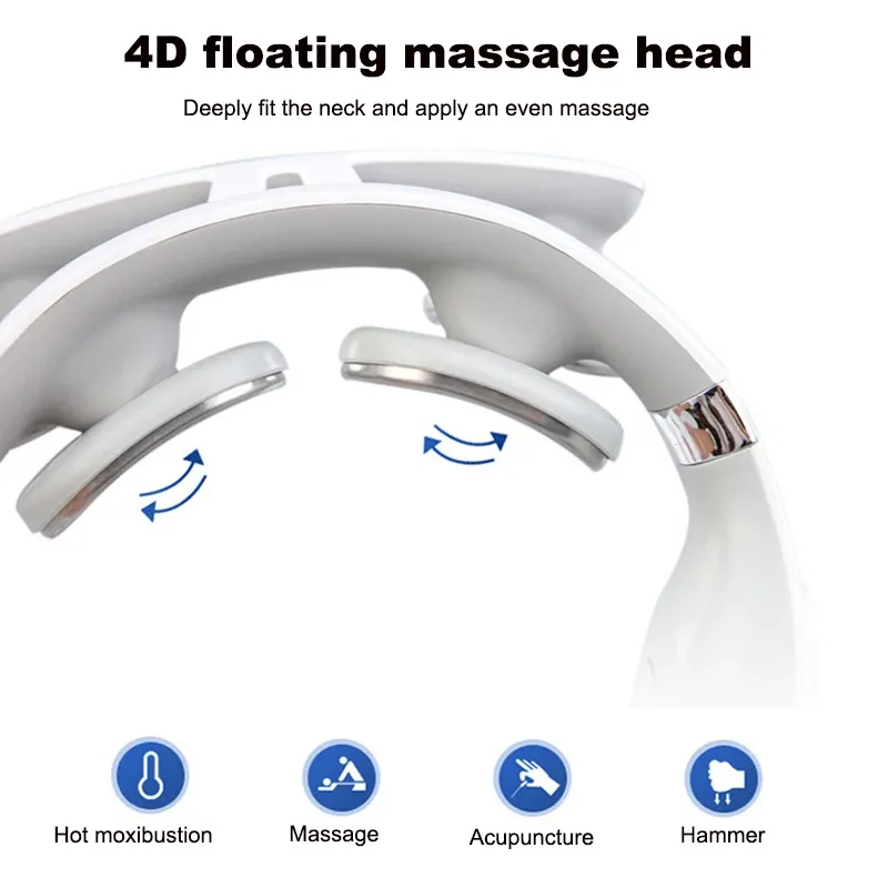 Détail des têtes de massage