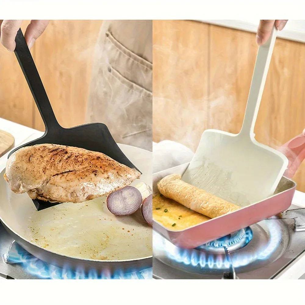 Spatule en Silicone de Qualité Alimentaire pour Tamagoyaki, Antiadhésive, Idéale pour Pizza et Steak 4