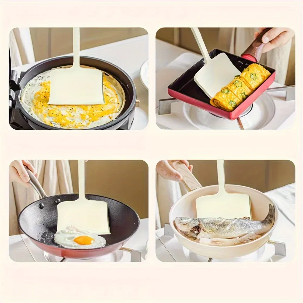 Spatule en Silicone de Qualité Alimentaire pour Tamagoyaki, Antiadhésive, Idéale pour Pizza et Steak 5