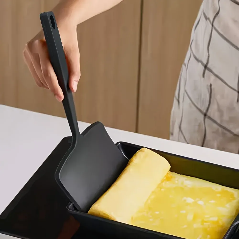 Spatule en Silicone de Qualité Alimentaire pour Tamagoyaki, Antiadhésive, Idéale pour Pizza et Steak 8