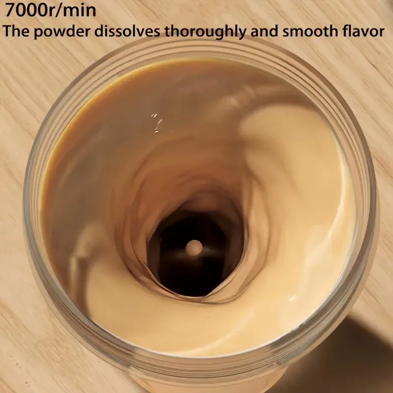 Mélangeur électrique portable pour shaker protéiné, mélangeur automatique pour lait en poudre et boissons, idéal pour la maison, les voyages et les sports de plein air 3