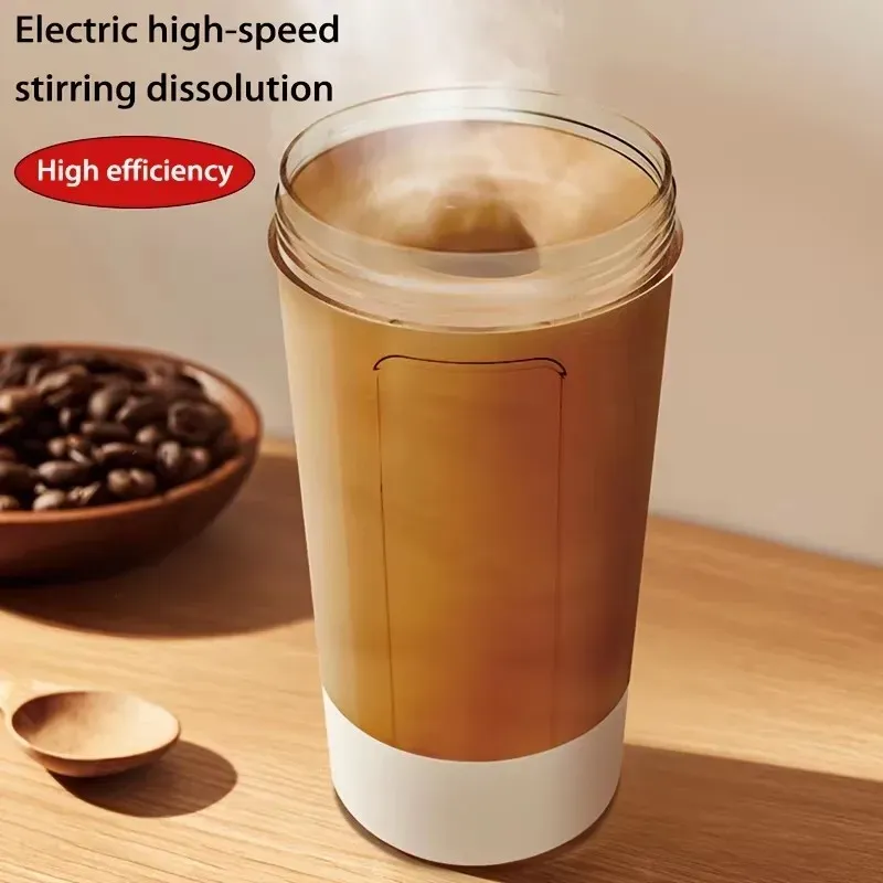 Mélangeur électrique portable pour shaker protéiné, mélangeur automatique pour lait en poudre et boissons, idéal pour la maison, les voyages et les sports de plein air 4