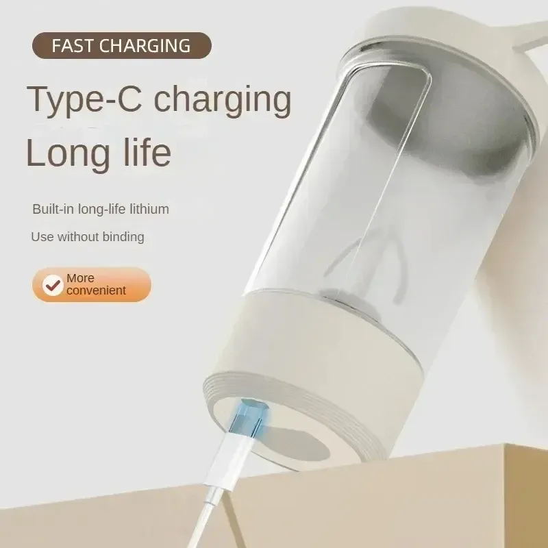 Mélangeur électrique portable pour shaker protéiné, mélangeur automatique pour lait en poudre et boissons, idéal pour la maison, les voyages et les sports de plein air 5