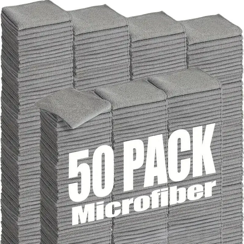 Chiffons de nettoyage en microfibre non pelucheux, lavettes réutilisables, très absorbants pour vitres de voiture