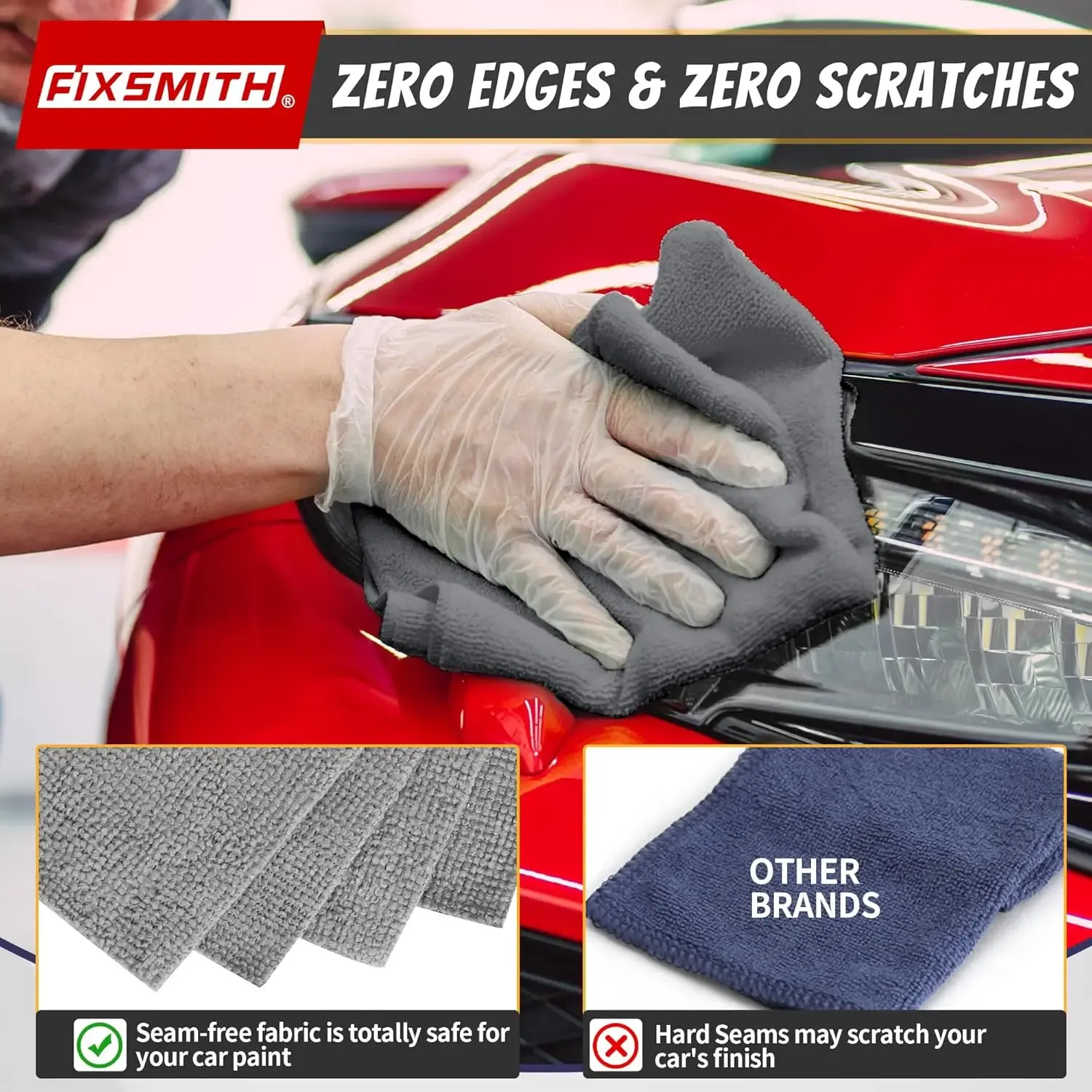 Nettoyage des vitres de voiture
