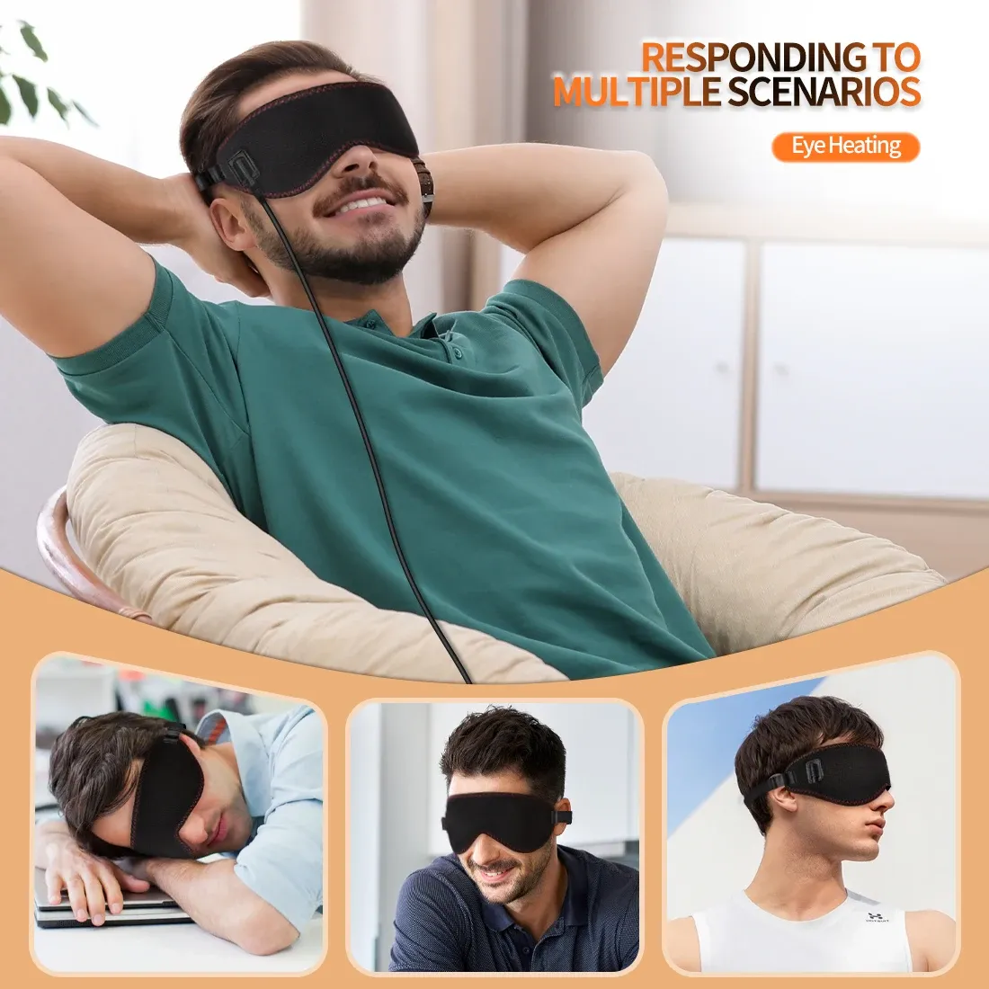 Masque chauffant pour les yeux