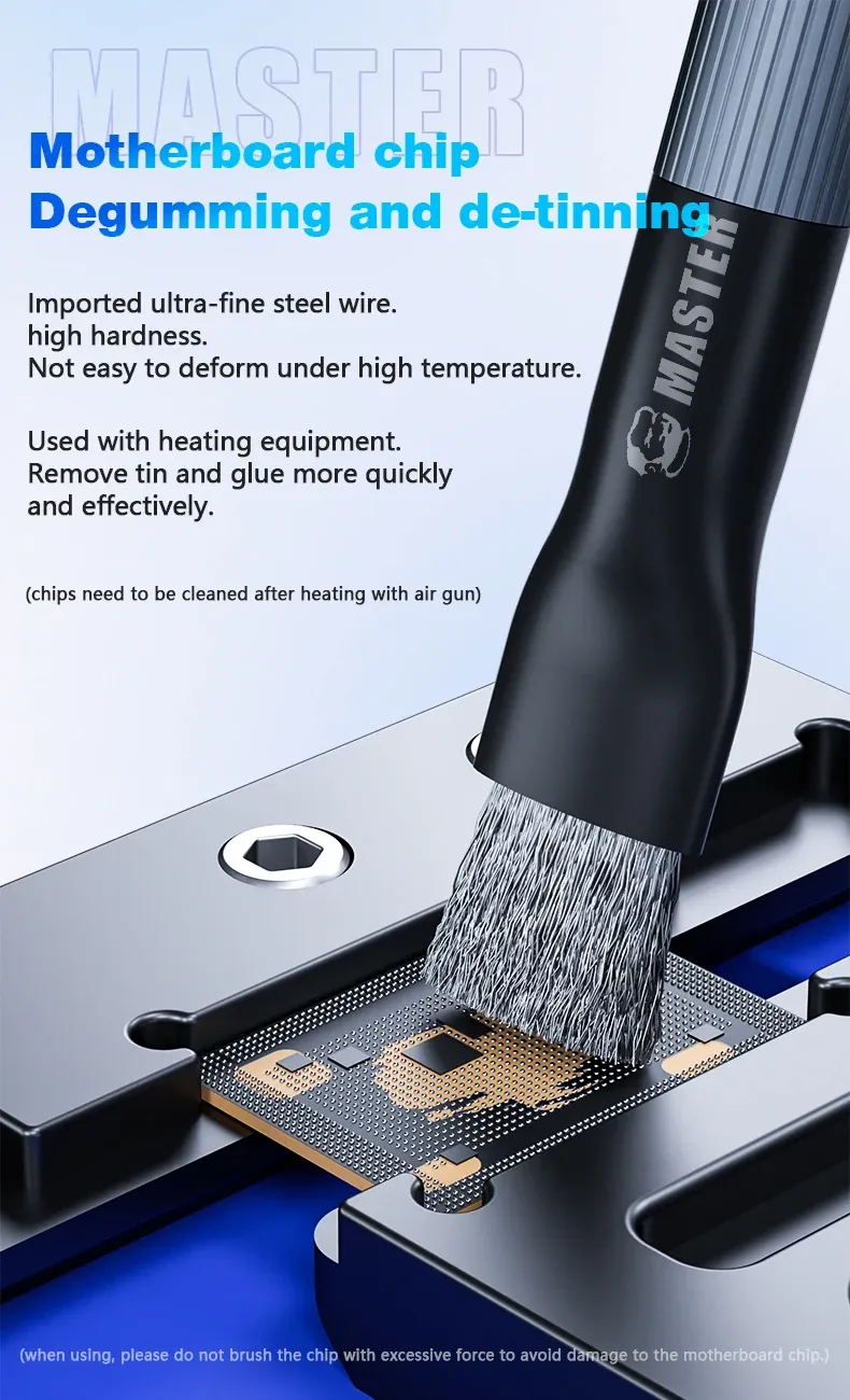 Brosse de déclenchement IC, vue latérale