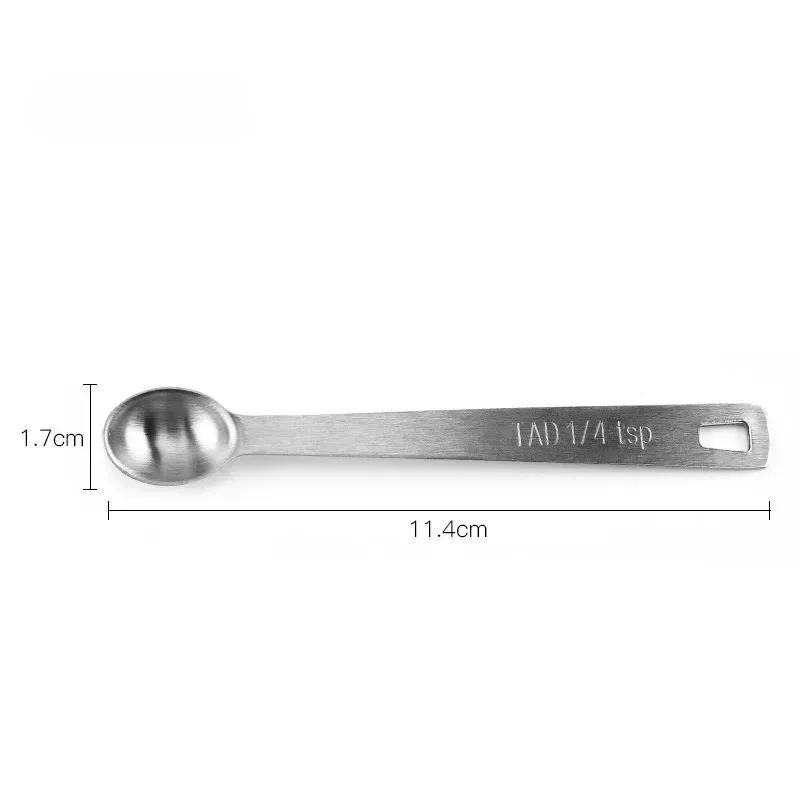 Ensemble de 5 mini cuillères doseuses en acier inoxydable pour ingrédients secs et liquides, outils de mesure de cuisine 6