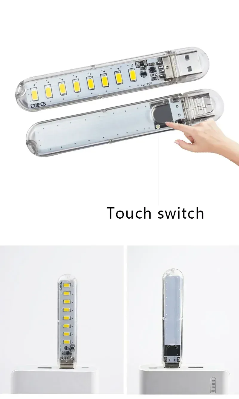 Détail de la mini lampe LED USB