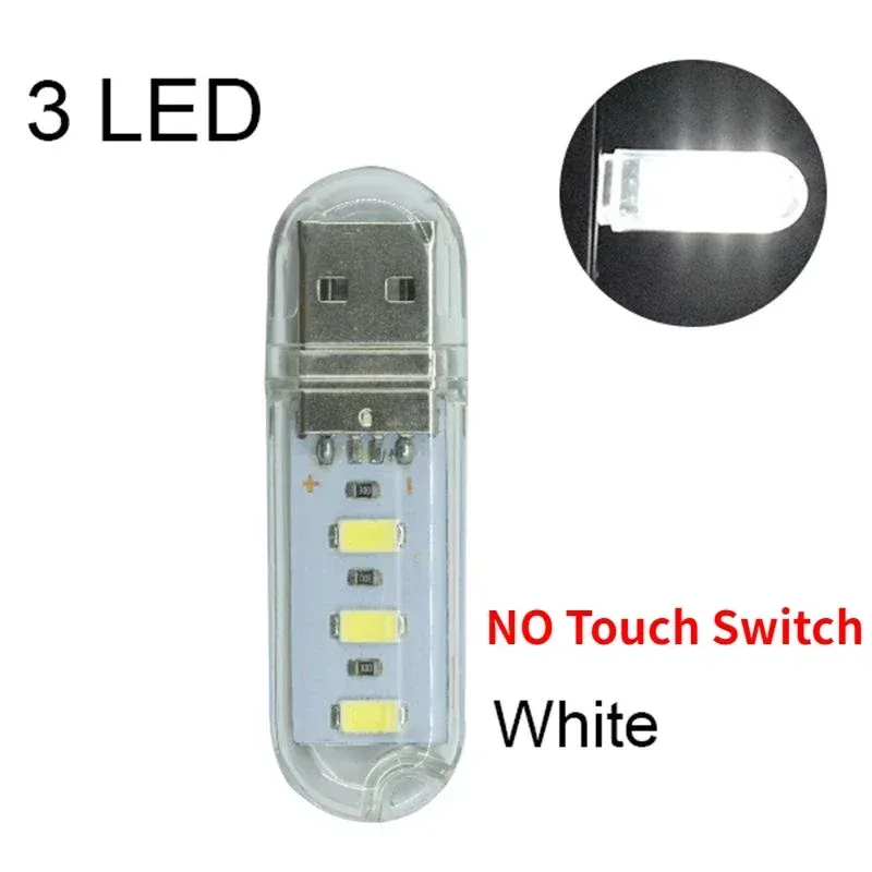 Mini lampe de lecture LED USB portable DC 5V ultra lumineuse, pour batterie externe, PC et ordinateur portable 13