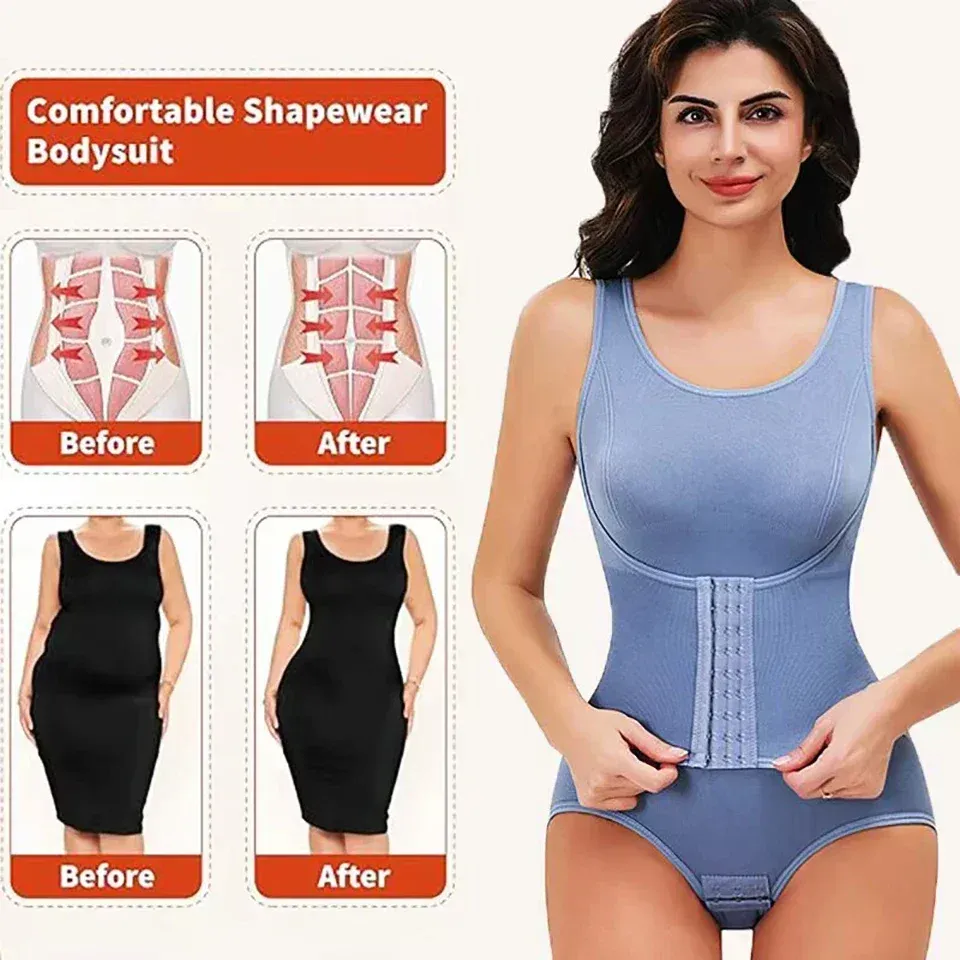 Body Gainant Amincissant pour Femme avec Fermeture Éclair et Ceinture 5