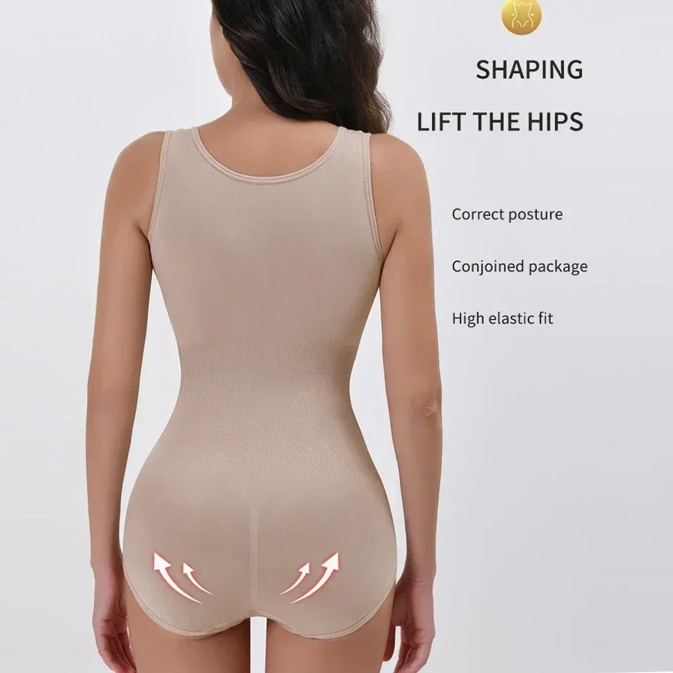 Body Gainant Amincissant pour Femme avec Fermeture Éclair et Ceinture 6