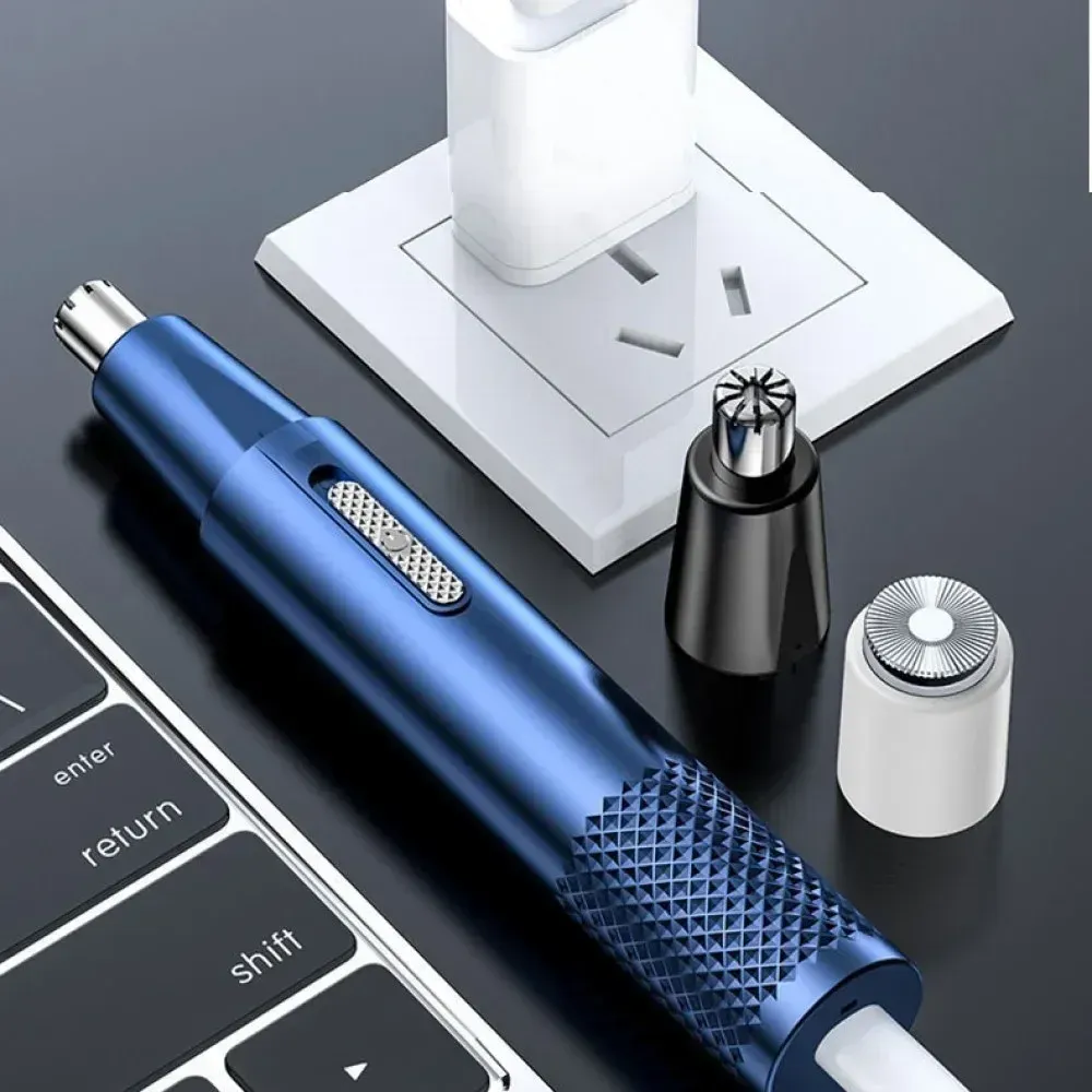 Tondeuse à cheveux en métal USB pour hommes et femmes, rasoir électrique 2