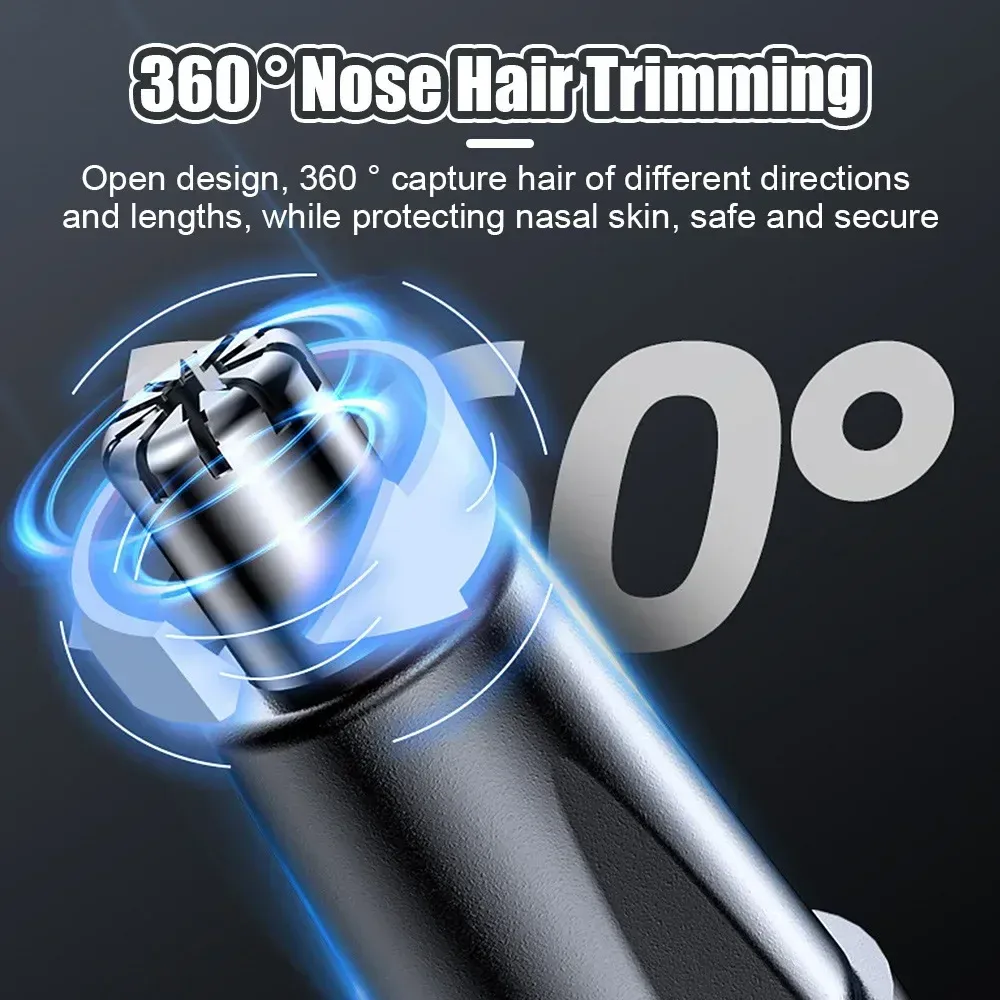 Tondeuse à cheveux en métal USB pour hommes et femmes, rasoir électrique 3