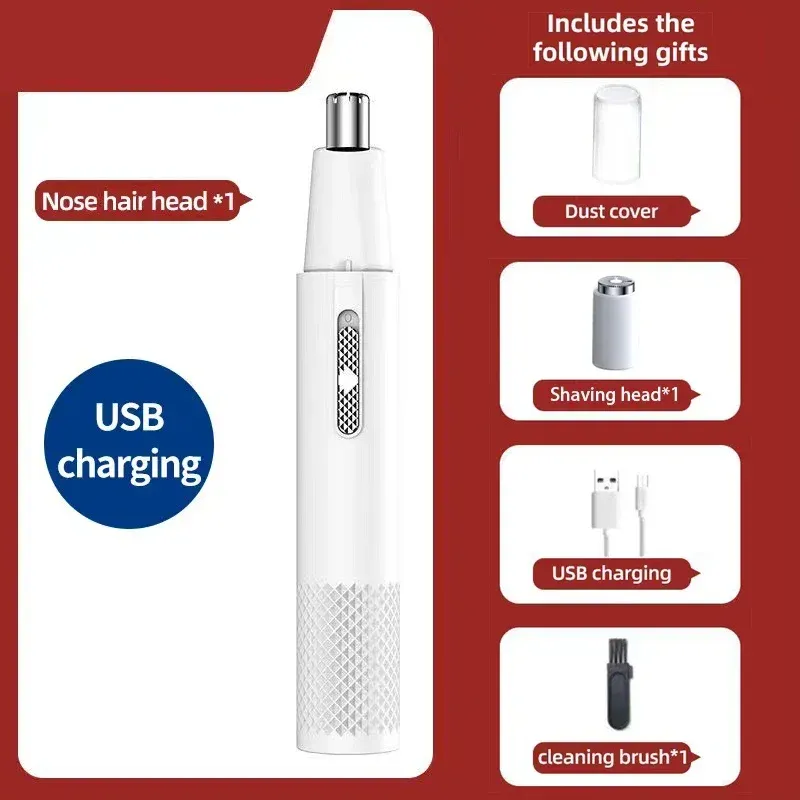 Tondeuse à cheveux en métal USB pour hommes et femmes, rasoir électrique 11