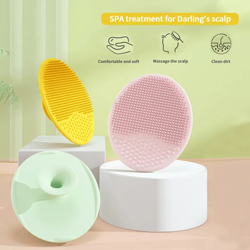 Brosse à shampoing en silicone pour bébé et enfants 2