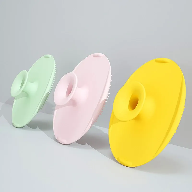 Brosse à shampoing en silicone pour bébé et enfants 4