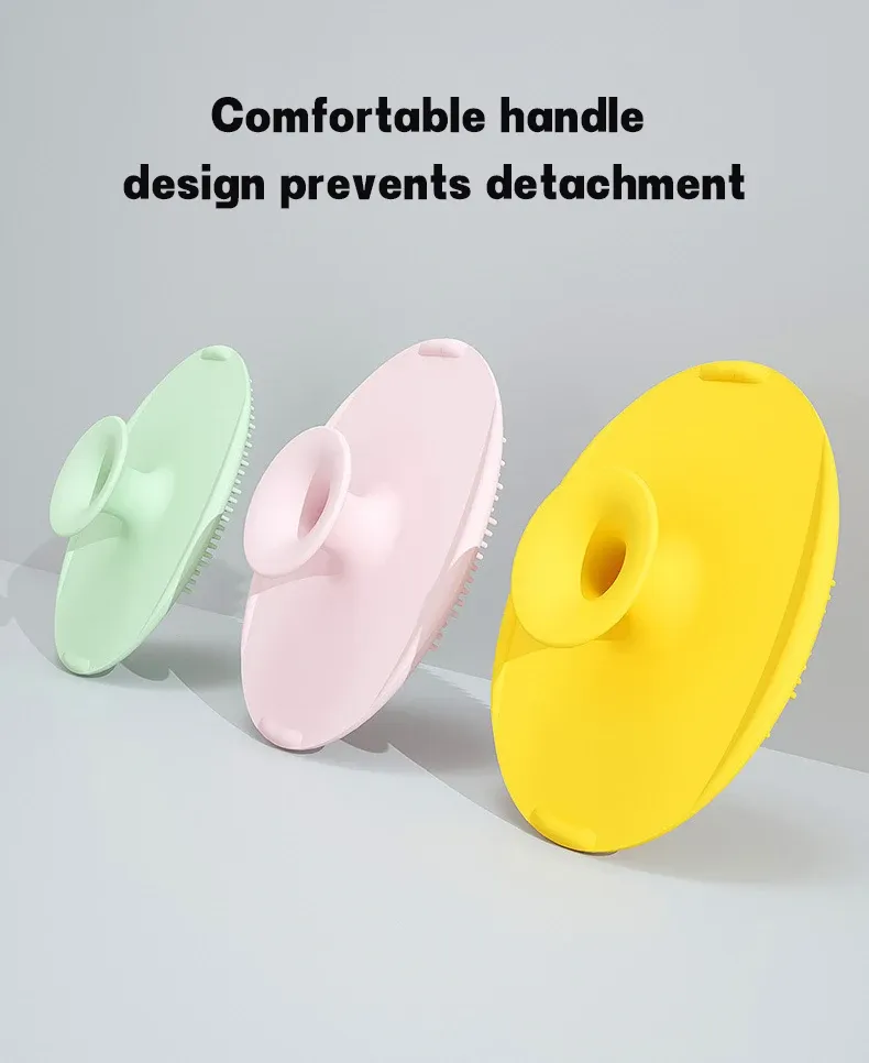 Brosse à shampoing en silicone pour bébé, ambiance bain