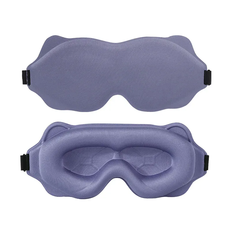 Masque de sommeil 3D en mousse à mémoire de forme, bandeau occultant portable et confortable 11