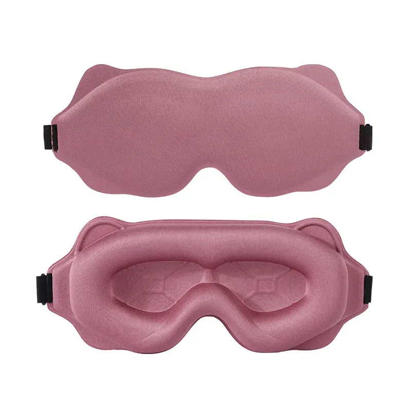 Masque de sommeil 3D en mousse à mémoire de forme, bandeau occultant portable et confortable 8
