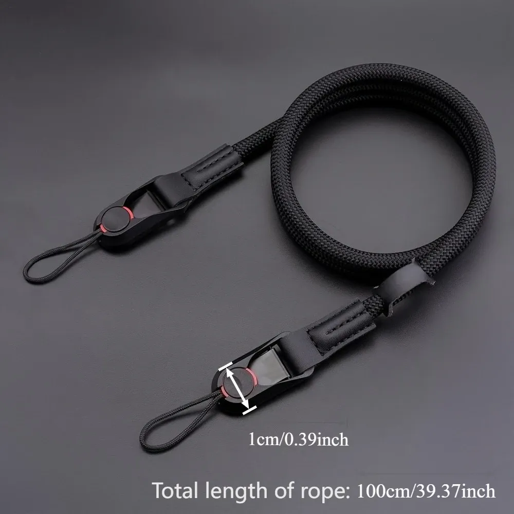 Sangle d'appareil photo réglable à dégagement rapide en polyamide durable, compatible DSLR et hybride (Nikon, Canon, Sony, Fujifilm) 2