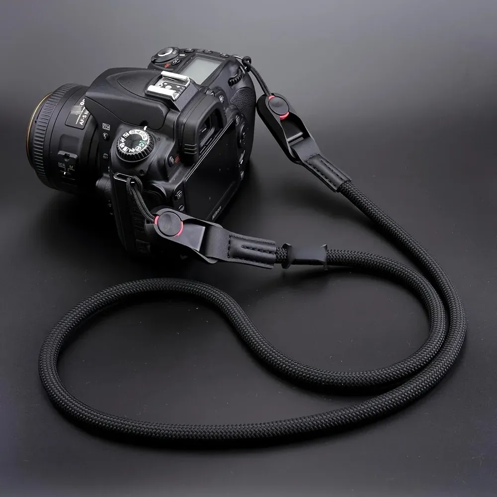 Sangle d'appareil photo réglable à dégagement rapide en polyamide durable, compatible DSLR et hybride (Nikon, Canon, Sony, Fujifilm) - Image 1