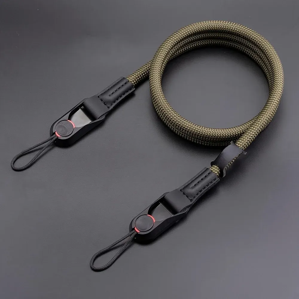 Sangle d'appareil photo réglable à dégagement rapide en polyamide durable, compatible DSLR et hybride (Nikon, Canon, Sony, Fujifilm) 8