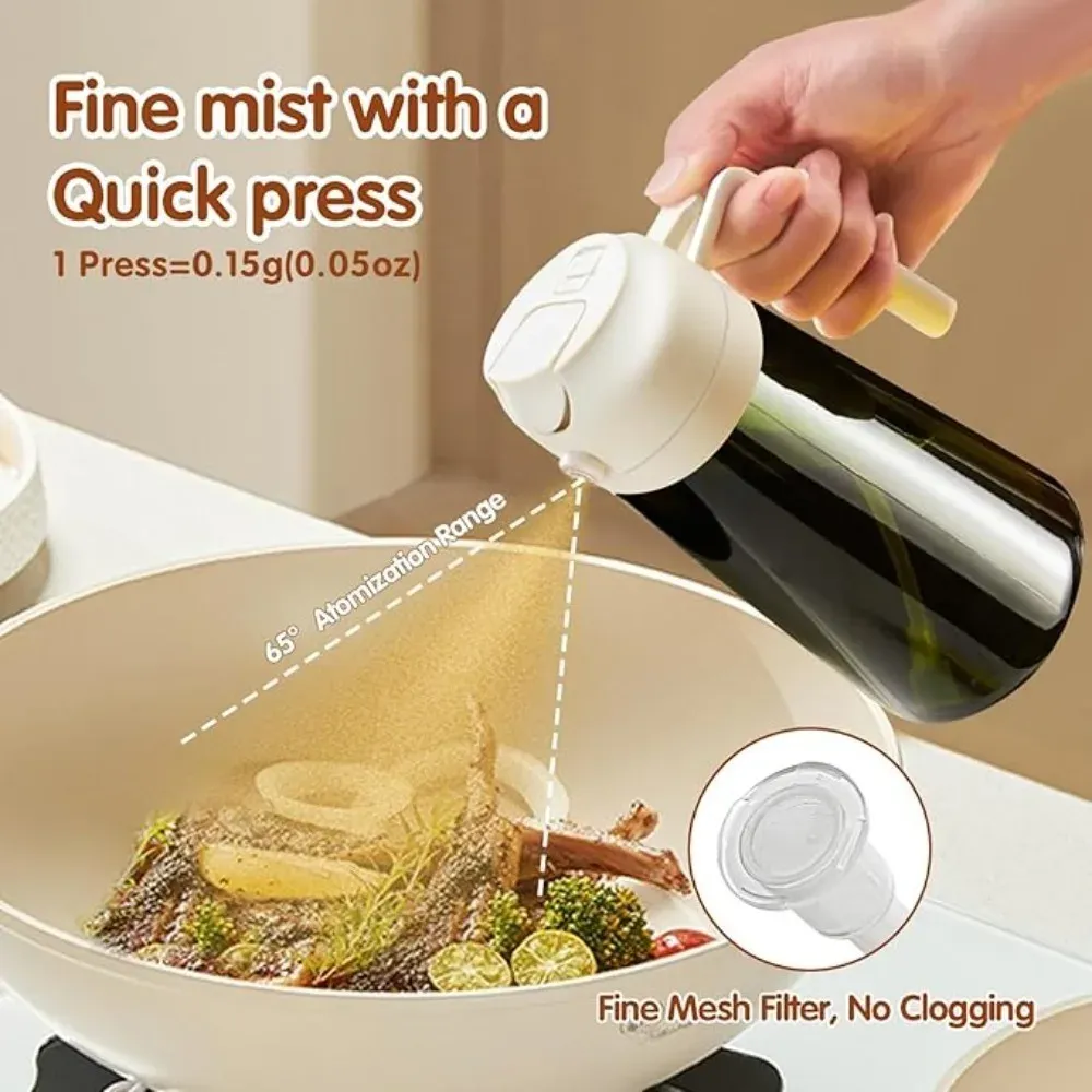 Pulvérisateur d'huile en verre foncé design