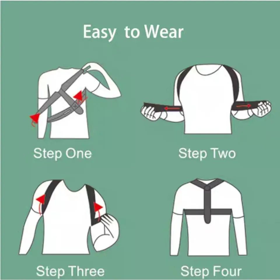 Ceinture correctrice de posture, port en position assise